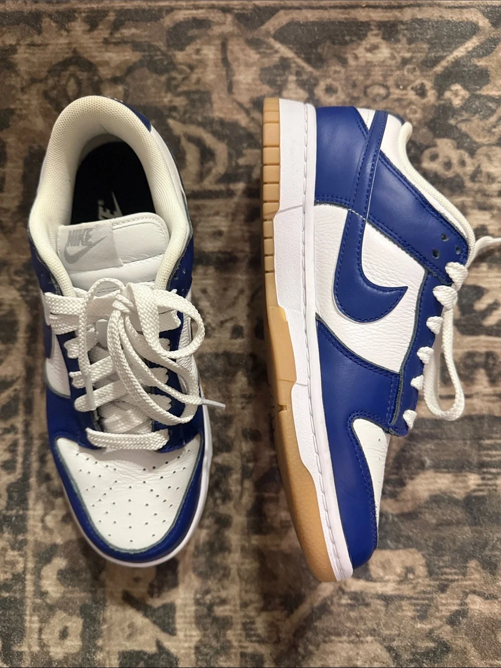 Nike Dunk Low SE in “Sail/Game Royal/Gum”
